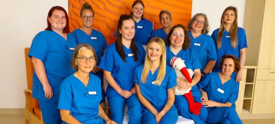 Das Hebammenteam der Klinik für Geburtshilfe des St. Antonius-Hospitals 