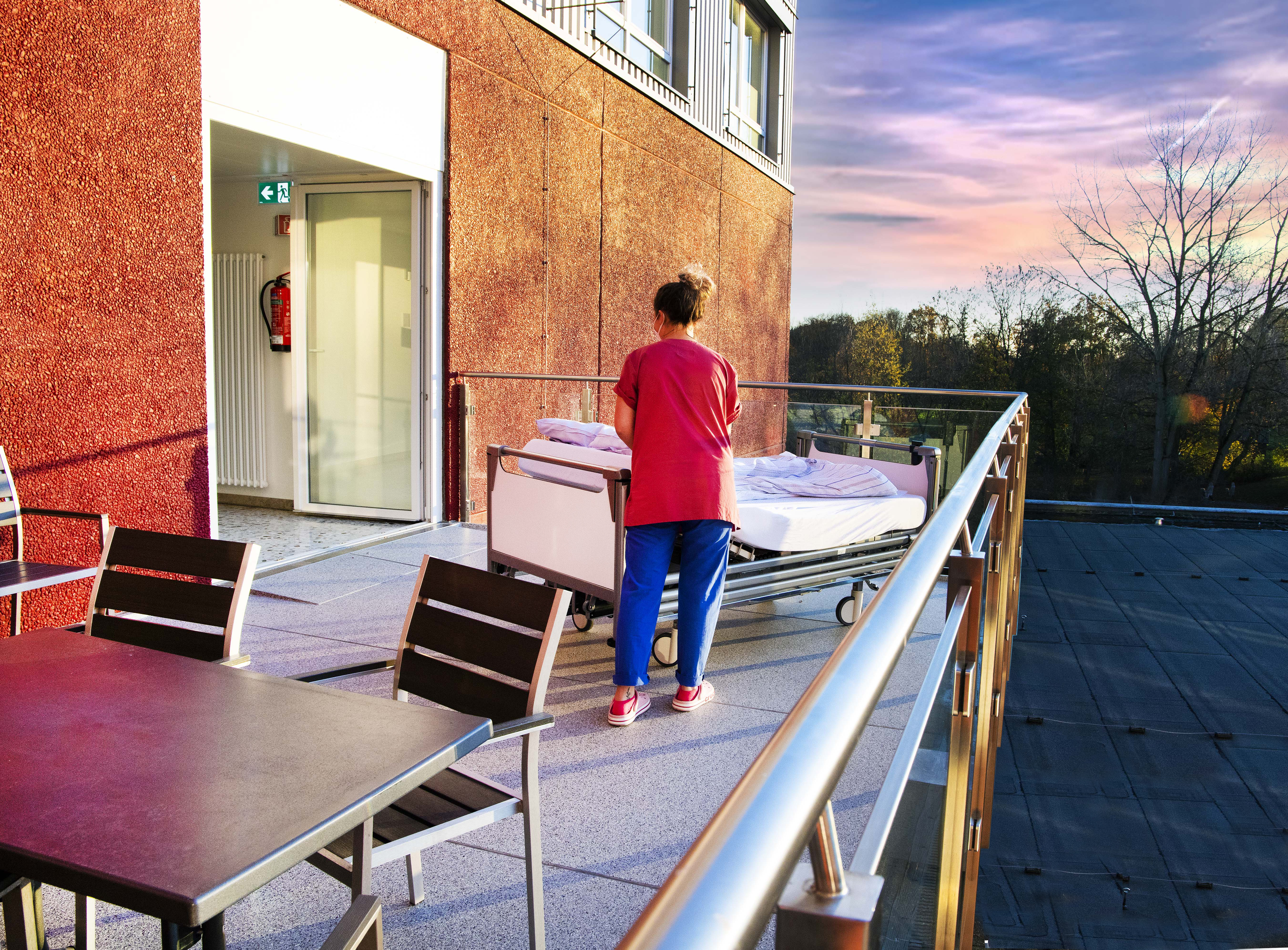 Freiraum Balkon Palliativstation St. Antonius-Hospital Gronau GmbH
